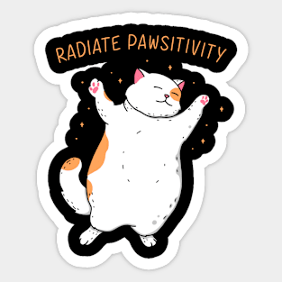 Radiate Pawsitivity Sticker